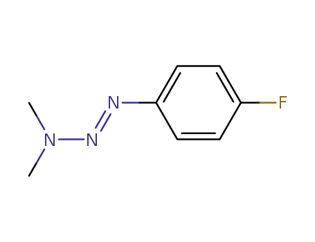 Molecular Structure of 23456-94-2 (1-(p-Fluorophenyl)-3,3-dimethyltriazene)