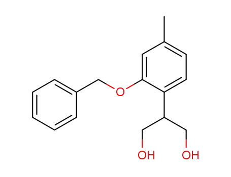 Molecular Structure of 896745-81-6 (2-(2-benzyloxy-4-methylphenyl)-propane-1,3-diol)