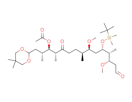 (3R,4R,5R,9S,10S,12S,13R,14S)-12-(tert-butyldimethylsilyloxy)-10,14-dimethoxy-4-acetyloxy-3,5,9,13-tetramethyl-6,16-dioxo-1-hexadecanal 2,2-dimethyl-1,3-propanediol acetal