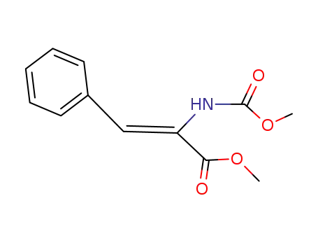 Molecular Structure of 135517-12-3 (2-Propenoic acid, 2-[(methoxycarbonyl)amino]-3-phenyl-, methyl ester,
(Z)-)