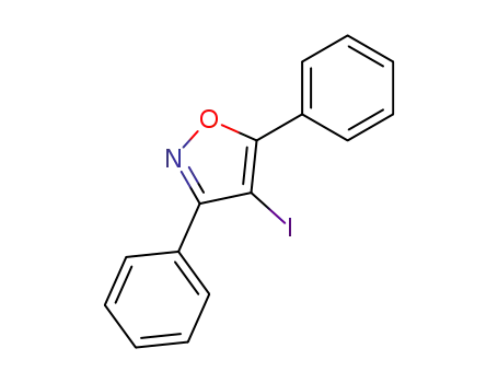 Molecular Structure of 24768-82-9 (4-IODO-3,5-DIPHENYLISOXAZOLE)