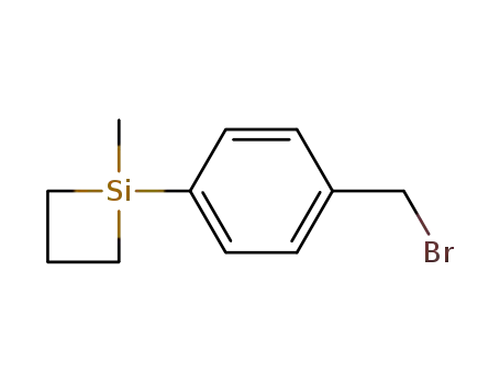 Molecular Structure of 853654-21-4 (Silacyclobutane, 1-[4-(bromomethyl)phenyl]-1-methyl-)