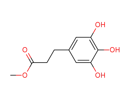 Molecular Structure of 883196-20-1 (3-(3,4-trihydroxyphenyl)propionic acid methyl ester)
