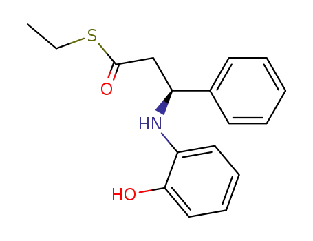 Molecular Structure of 192565-60-9 (S-ethyl (S)-3-[(2-hydroxyphenyl)amino]-3-phenylpropanethioate)