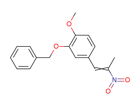 Molecular Structure of 35645-84-2 (2-benzyloxy-1-methoxy-4-[2-nitroprop-1-enyl]benzene)