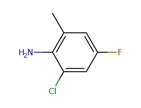 Molecular Structure of 332903-47-6 (2-chloro-4-fluoro-6-MethylbenzenaMine)