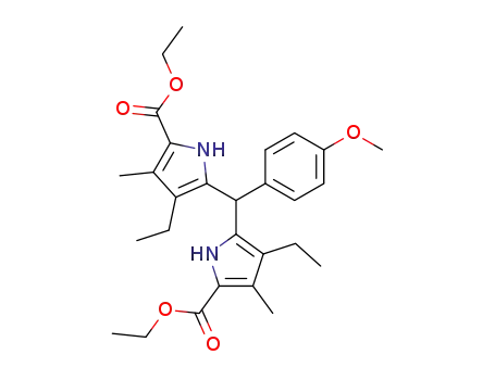 ms-(4''-methoxyphenyl)-5,5'-dicarbethoxy-4,4'-dimethyl-3,3'-diethyldipyrrolylmethane
