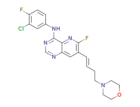 4-[N-(3-chloro-4-fluorophenyl)amino]-6-fluoro-7-[(1E)-4-(4-morpholinyl)-1-butenyl]pyrido[3,2-d]pyrimidine