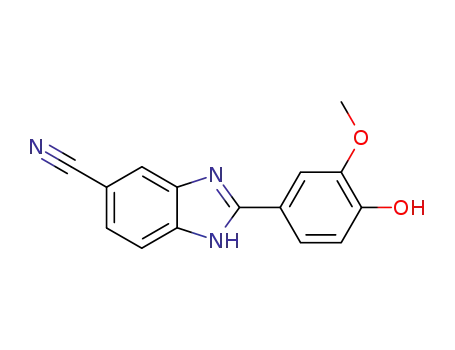1H-Benzimidazole-5-carbonitrile, 2-(4-hydroxy-3-methoxyphenyl)-