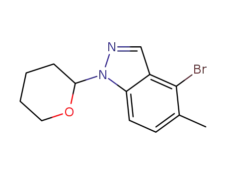 4-bromo-5-methyl-1-(tetrahydro-2H-pyran-2-yl)-1H-indazole