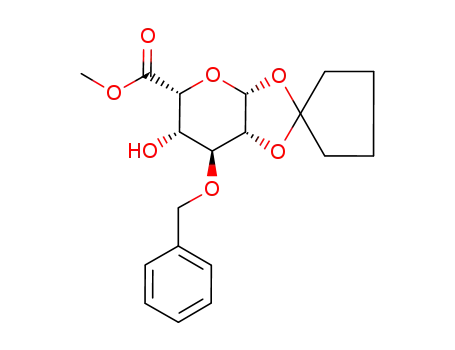 methyl 3-O-benzyl-1,2-O-cyclopentylidene-β-L-idopyranosyluronate