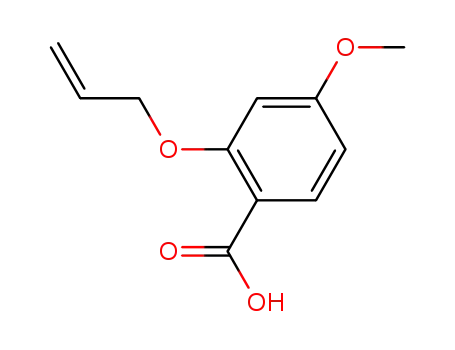 Molecular Structure of 668455-70-7 (Benzoic acid, 4-methoxy-2-(2-propenyloxy)-)