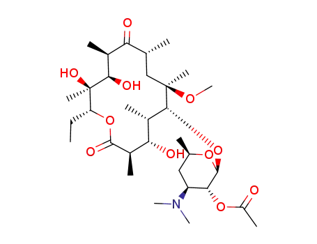 3-Ode-[(2,6-dideoxy-3-methyl-3-O-methyl-α-L-ribohexopyranosyl)oxy]-6-O-methylerythromycin 2￠-acetate