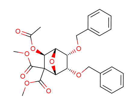 dimethyl 3-exo-acetoxy-5,6-endo-bis(benzyloxy)-7-oxabicyclo<2.2.1>heptane-2,2-dicarboxylate