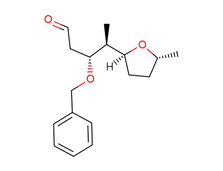 3-benzyloxy-4-(5-methyl-tetrahydro-furan-2-yl)-pentanal
