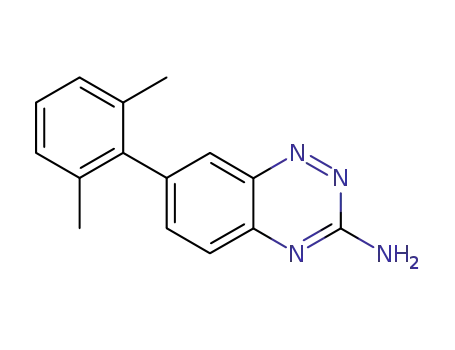 Molecular Structure of 677297-90-4 (1,2,4-Benzotriazin-3-amine, 7-(2,6-dimethylphenyl)-)