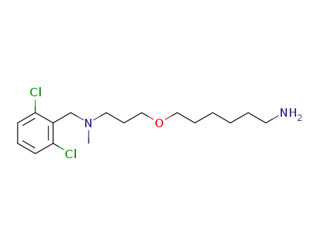 Molecular Structure of 956234-82-5 ({3-[(6-aminohexyl)oxy]propyl}(2,6-dichlorobenzyl)methylamine)