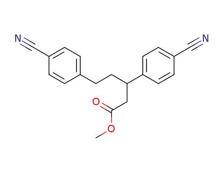 methyl 3-(4-cyanophenyl)-5-(4-cyanophenyl)pentanoate