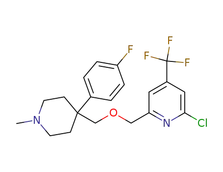 2-chloro-6-(((4-(4-fluorophenyl)-1-methylpiperidin-4-yl)methoxy)methyl)-4-(trifluoromethyl)pyridine