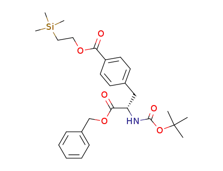 4-((S)-2-Benzyloxycarbonyl-2-tert-butoxycarbonylamino-ethyl)-benzoic acid 2-trimethylsilanyl-ethyl ester