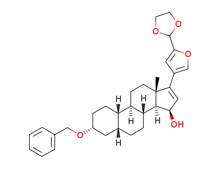 4-(3'α-benzyloxy-15'β-hydroxy-5'β-estr-16'-en-17'-yl)furan-2-carboxyaldehyde ethylene acetal