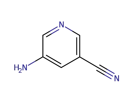 Molecular Structure of 13600-47-0 (5-Amino-3-pyridinecarbonitrile)