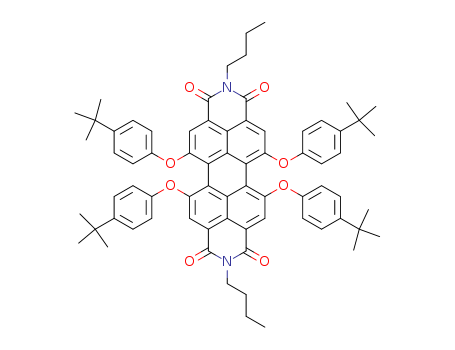 N,N'-dibutyl-1,6,7,12-tetra(4-tert-butylphenoxy)perylene-3,4,9,10-tetracarboxylic acid bisimide
