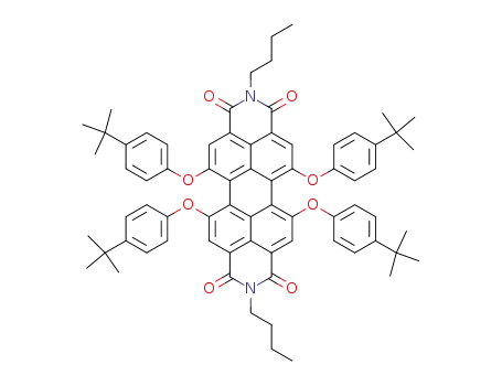 N,N-dibutyl-5,6,12,13-tetrakis(4-(1,1-dimethylethyl)phenoxy)- 3,4,9,10-perylenedicarboximide