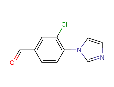 Molecular Structure of 870837-48-2 (3-Chloro-4-(1-iMidazolyl)benzaldehyde)