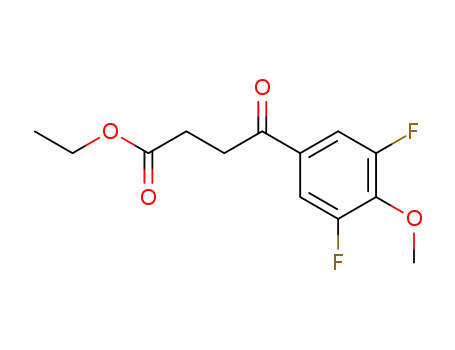 Molecular Structure of 1005402-90-3 (4-(3,5-difluoro-4-methoxyphenyl)-4-oxo-butyric acid ethyl ester)