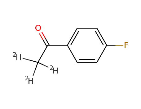 Molecular Structure of 101493-81-6 (p-fluoroacetophenone-α,α,α-d3)