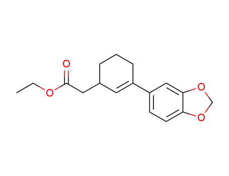 2-Cyclohexene-1-acetic acid, 3-(1,3-benzodioxol-5-yl)-, ethyl ester