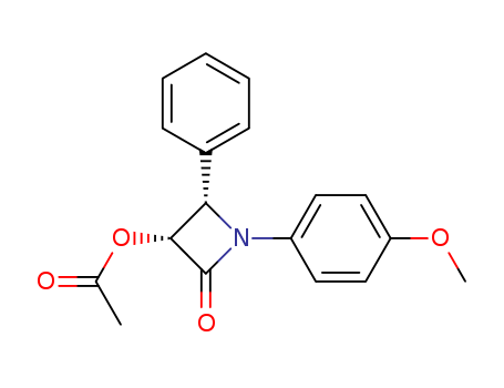 2-Azetidinone, 3-(acetyloxy)-1-(4-methoxyphenyl)-4-phenyl-, (3R,4S)-(146924-90-5)