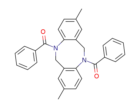 Molecular Structure of 40117-01-9 ((2,8-dimethyldibenzo[b,f][1,5]diazocine-5,11(6H,12H)-diyl)bis(phenylmethanone))