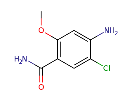 Molecular Structure of 24190-74-7 (Benzamide, 4-amino-5-chloro-2-methoxy-)