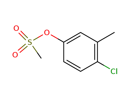 Molecular Structure of 90555-52-5 (4'-chloro-3'-methylphenyl methanesulfonate)