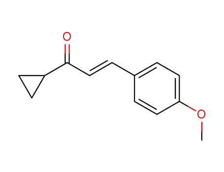 Molecular Structure of 72881-75-5 (1-cyclopropyl-3-(4-methoxyphenyl)-2-propen-1-one)