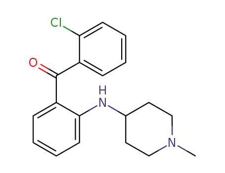 Molecular Structure of 93591-95-8 (4-[2-(2-chlorobenzoyl)anilino]-1-methylpiperidine)