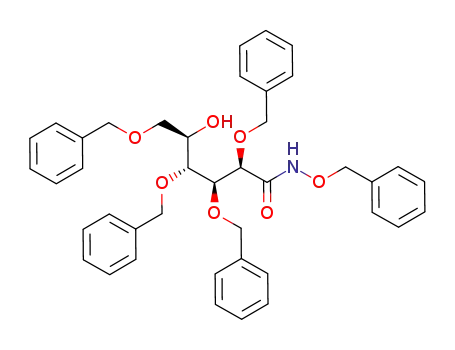 Molecular Structure of 270062-18-5 (1N-benzyloxy-2,3,4,6-tetrakis(benzyloxy)-5-hydroxy-(2R,3S,4R,5R)-hexanamide)