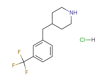 Molecular Structure of 37581-29-6 (4-(3-TRIFLUOROMETHYL-BENZYL)-PIPERIDINE HYDROCHLORIDE)