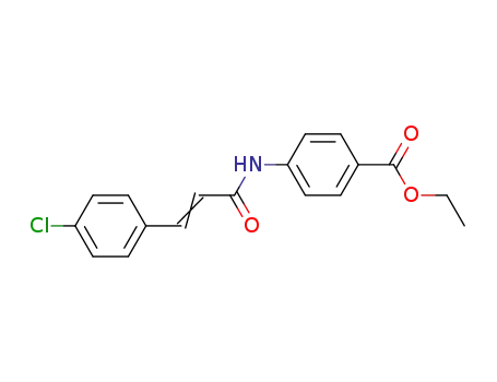 Benzoic acid, 4-[[3-(4-chlorophenyl)-1-oxo-2-propenyl]amino]-, ethyl
ester