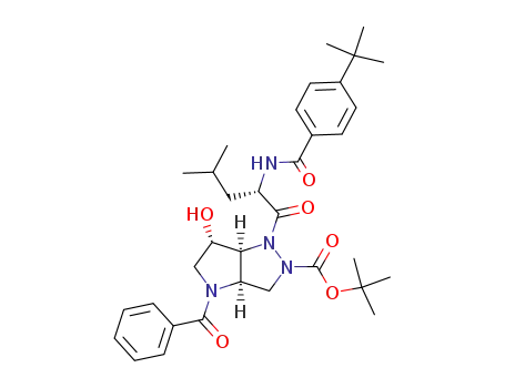(3aR,6S,6aS)-4-benzoyl-1-[(2S)-2-(4-tert-butylbenzoylamino)-4-methylpentanoyl]-6-hydroxyhexahydropyrrolo[3,2-c]pyrazole-2-carboxylic acid tert-butyl ester