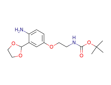 Carbamic acid, [2-[4-amino-3-(1,3-dioxolan-2-yl)phenoxy]ethyl]-,
1,1-dimethylethyl ester