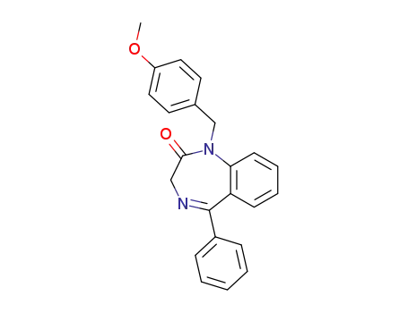 Molecular Structure of 174698-35-2 (2,3-dihydro-1-[4-methoxybenzyl]-2-oxo-5-phenyl-1H-1,4-benzodiazepine)