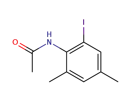 Molecular Structure of 208659-17-0 (2-IODO-4,6-DIMETHYLACETANILIDE)