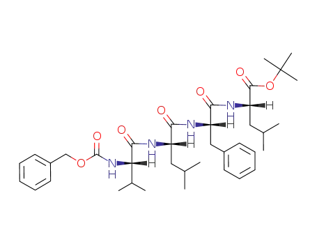 L-Leucine,
N-[N-[N-[N-[(phenylmethoxy)carbonyl]-L-valyl]-L-leucyl]-L-phenylalanyl]-,
1,1-dimethylethyl ester