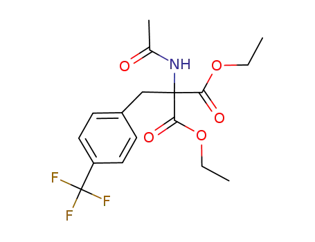 Molecular Structure of 114872-59-2 (diethyl 2-(acetylamino)-2-[4-(trifluoromethyl)benzyl]malonate)