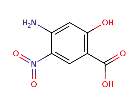 벤조산, 4-아미노-2-히드록시-5-니트로-(9CI)