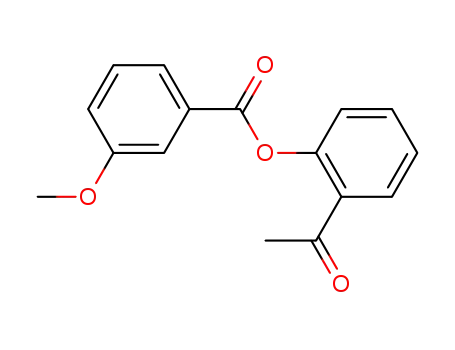 Benzoic acid, 3-methoxy-, 2-acetylphenyl ester