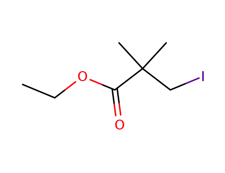 Molecular Structure of 1013116-55-6 (ethyl 3-iodo-2,2-dimethylpropanoate)